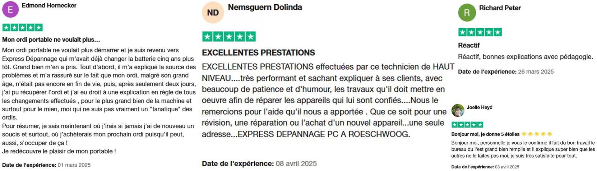 Avis Clients